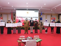 Gubernur Sultra Hadiri Penyaluran Bantuan Tunai se-Indonesia