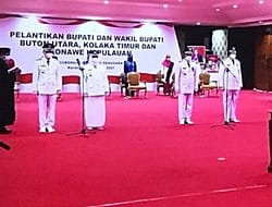 Gubernur Sultra lantik Tiga Bupati Periode 2021 – 2026