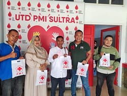 Meriahkan HUT ke-7, SMSI Sultra Gandeng PMI Gelar Donor Darah