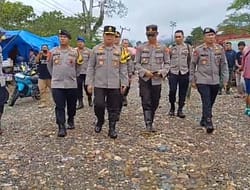 Kapolda Sultra Tinjau Titik Banjir, Dan Instruksi Polres Konut Siaga 24 Jam